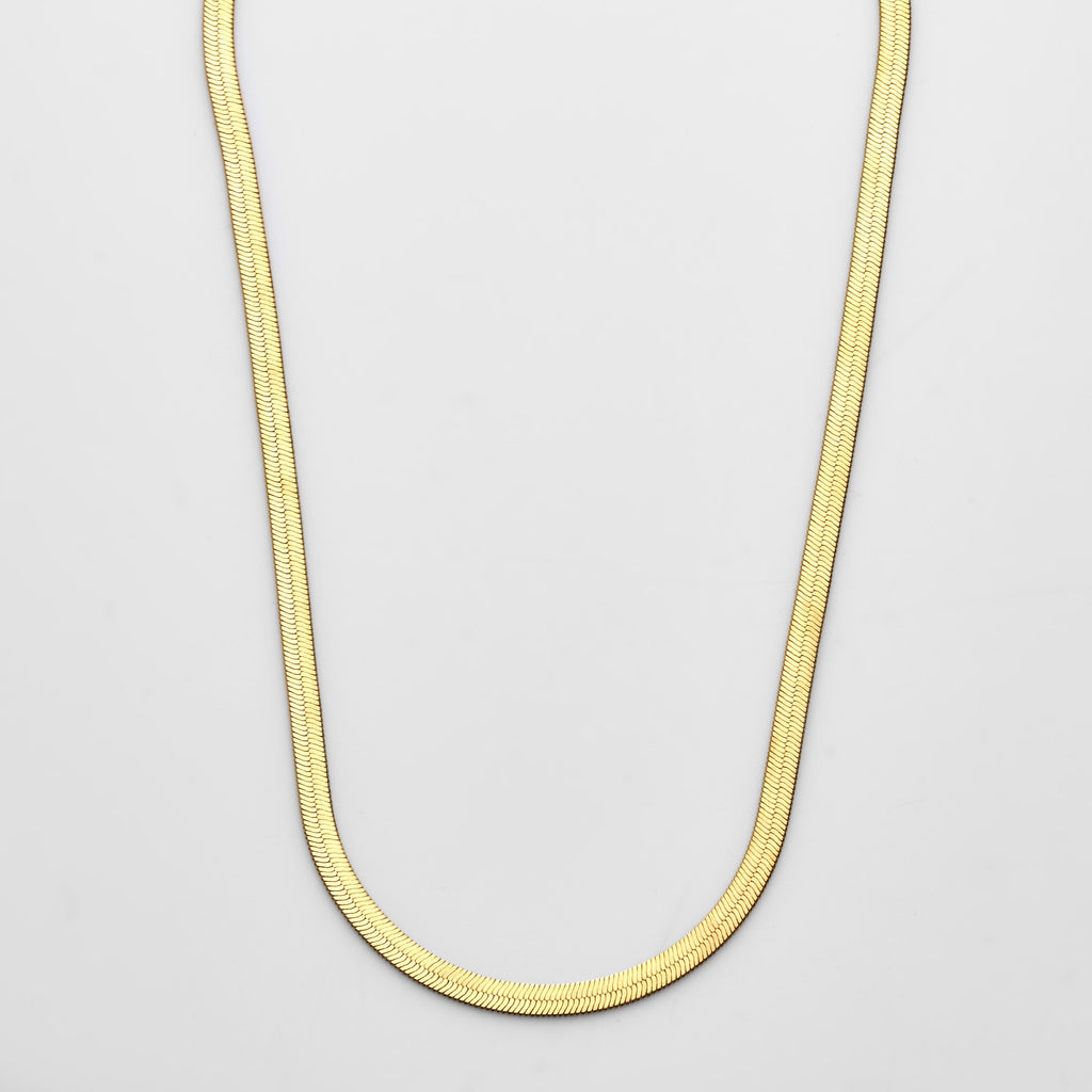 Herringbone And Malachite Twisted Chain Pendant Set